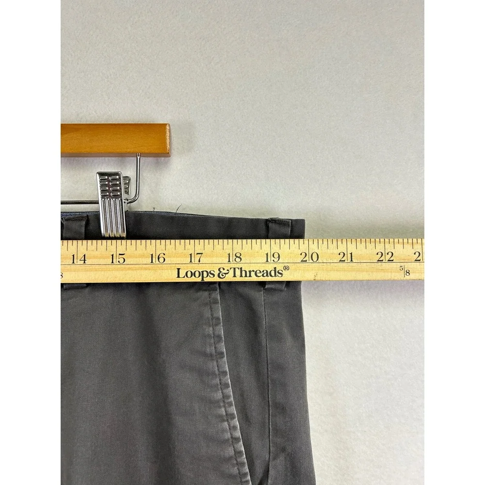 Banana Republic Fulton Skinny Chino Pants‎ Men Charcoal Gray Size 38x30